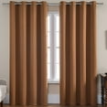 thumbnail image 6 of Curtains Curtain Panel Pair 63 Inch W X 52 Inch L Curtain Overlay Elegant Curtains For Bedroom(Light Brown), 6 of 6