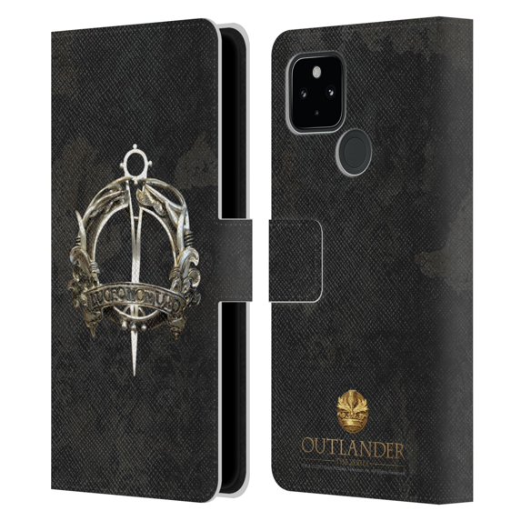Head Case Designs Officially Licensed Outlander Seals And Icons Mackenzie Brooch Leather Book Wallet Case Cover Compatible with Google Pixel 4a 5G