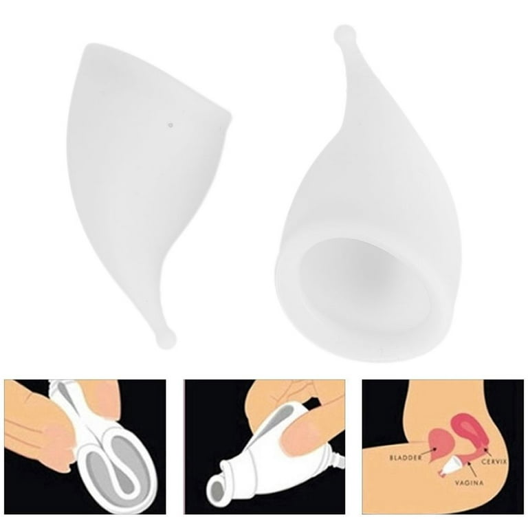 Mgaxyff Silicone Women Reusable Menstrual Cup Collector Safe