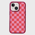 thumbnail image 1 of Caseco Mag-Safe iPhone 13 Pink Checkerboard Print Case, 1 of 5
