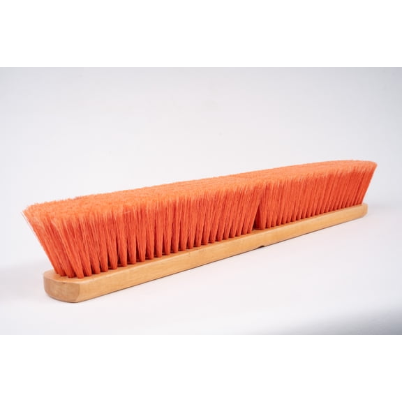 24" Orange PVC Push Broom