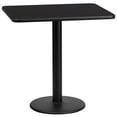 thumbnail image 1 of Flash Furniture 24X30 Laminate Table-Rd Base In Black, 1 of 2