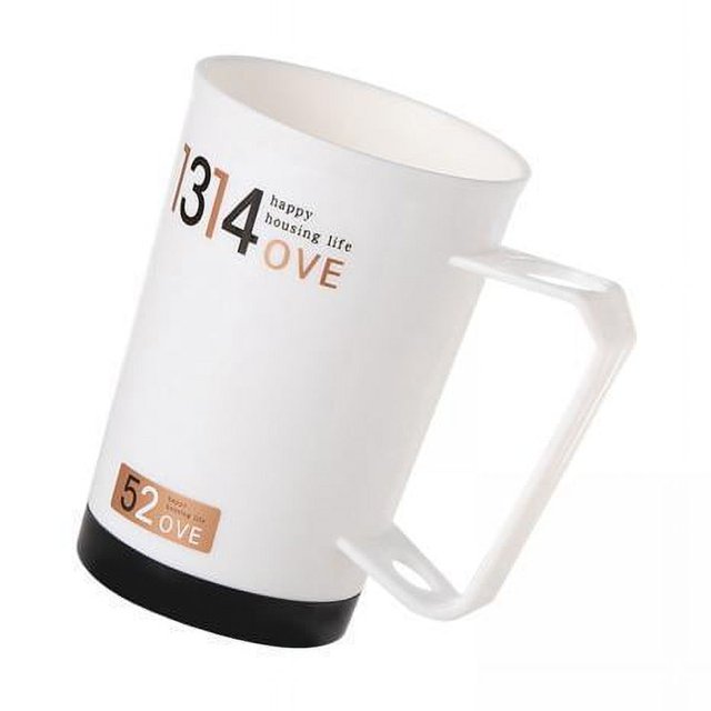 Taza de agua irrompible con mango, taza para cepillo de dientes, taza para bebidas, regalo para parejas adultas, 2 uds. 4 piezas