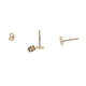 thumbnail image 5 of 100 piezas de aretes de hierro con almohadilla plana de 6 mm y 100 piezas de cierre de arete Luz de oro, 5 of 9