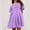 9#Purple, variant on Fashion Women's Casual Short Sleeved Round Neck Blouses Pleated Solid Color Patchwork Top Dress Blouse Neck Plus Size Christmas Tops Red Sequin Top