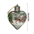 thumbnail image 3 of Christmas New Christmas Decoration LED Luminous Heart Christmas Tree Pendant Creatives Transparent Christmas Ball, 3 of 6