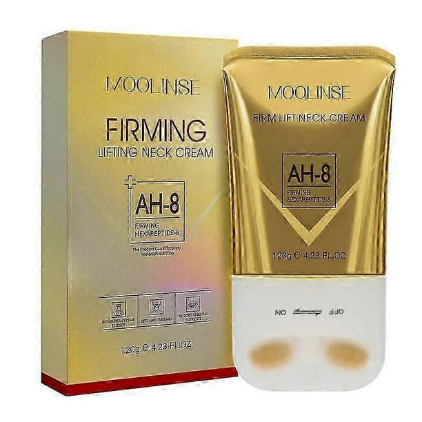 Firming Neck Cream for Crepey Skin, Tighten and Lift Neck Cream with Double Roller Massage, Anti-Aging & Wrinkle Smoothing for Neck & Dcollet