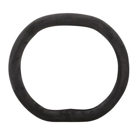 Car Steering Wheel Cover Fuzzy Steering Wheel Cover Warm Car Interior Accessories Soft Universal Plush Car Steering Cover for Most Car Black