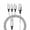 Silver, variant on MKHSQHDG Today's Deals 3In1 Fast Usb Charging Cable Universal Multi Function Cell Phone Charger Cord