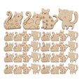 thumbnail image 1 of 100Pcs Animal Wood Crafts Diy Painting Wood Cutouts For Diy Craft Accessory Projects, 1 of 8