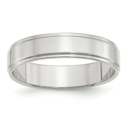 SS 5mm Flat w/ Step Edge Size 4 Band Size 4