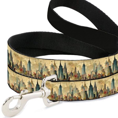 City Print Pet Leash - Cityscape Leash - Graphic Leash for Dogs