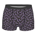 thumbnail image 5 of Uemuo Bat Purple Pattern Men's Boxer Briefs,Trunk Anti-Chafing,Comfortable, Durable, and Stylish Underwear-Small, 5 of 9