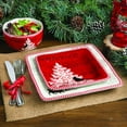 thumbnail image 3 of 222 Fifth Northwood Cottage Holiday Porcelain Dinnerware Collection, 12-Piece Set, Red, 3 of 8