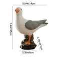 thumbnail image 3 of Uxgjfwu Christmas Seagull Figurine Ornament, Resin Seabird Tabletop Decorations, Rustic Vintage Coastal Beach Home Decor, 3 of 6