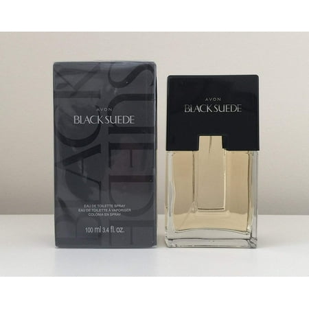 Avon Cologne Spray Black Suede for Men Eau De Toilette, Smooth Scent 3.4