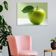 thumbnail image 3 of Chilfamy Minimalist Apple Art Modern Canvas Prints Wall Decor for Home, Living Room, Bedroom, Kitchen, Bathroom - Ready To Hang Room Home Art Decor 16x12in, 3 of 6