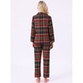thumbnail image 5 of DARING DIVA Women's Plaid Christmas Pajama Sets with Pockets and Pants XS Long Slevee Red, 5 of 7