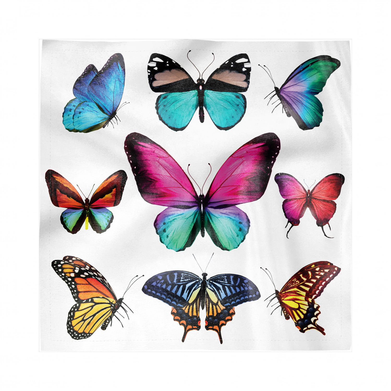 Washable Fabric Placemats for Dining Room Kitchen Table Decor Multicolor Ambesonne Dragonfly Place Mats Set of 4 Sixties Inspired Colorful Wings Spring Woodland Animals Pattern Wildlife Elements