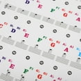 2 Sheets Piano Keyboard Sticker Electronic Decal Decals Stickers