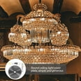 thumbnail image 3 of Shisuyan 1 Set Ceiling Canopy Light Kit Ceiling Light Fixtures Plate Pendant Light Chassis Base Kit, 3 of 9