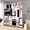 Pink, variant on LFEEY Shower Curtains Waterproof, Modern Minimalist Bathroom Decor, Polyester, with Hooks, Black and Red Geometric, 72"X72"