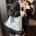 thumbnail image 2 of Bolso de mano de cuero suave de gran capacidad para mujer, bolso de hombro tipo bandolera, estilo coreano, 2025, 2 of 5