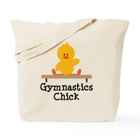 CafePress - Gymnastics Chick Tote Bag - Unisex Canvas Tote Bag, Beige, 1-Piece