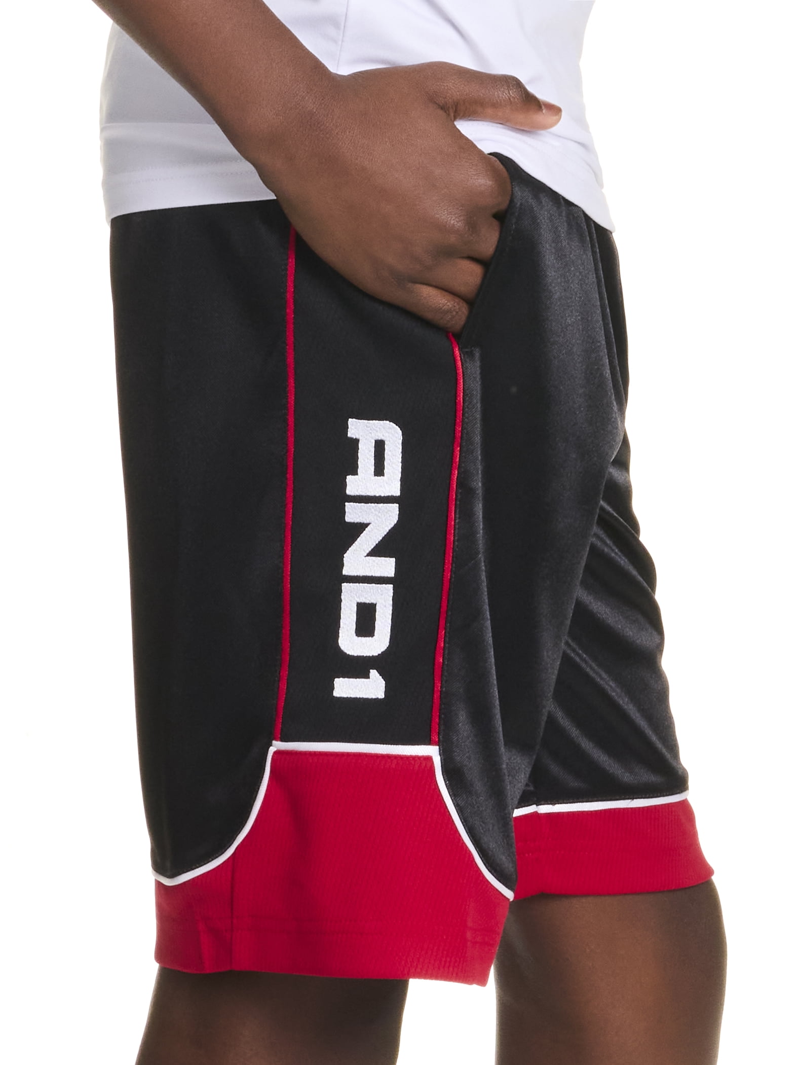 AND1 Boy's All Court Basketball Athletic Shorts, Sizes 4-18