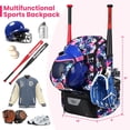 thumbnail image 2 of Bolsa de softball GOTECH para jóvenes y adultos con gancho para vallas, color rosa, 2 of 6