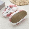thumbnail image 6 of Ccpelsie Toddler Boys Girls House Slippers Indoor Home Shoes Warm Slipper Socks for Kids Soft Winter Warm Walking Shoes(Light Pink,11), 6 of 9