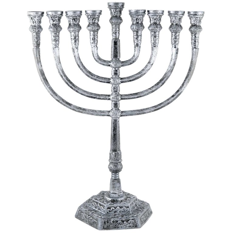 Extra Large Temple-Style Menorah with Jerusalem Design photo 2