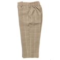 thumbnail image 5 of Boys 2-Piece Formal Vest & Suit Pants Outfit Set, Sizes: 2T to 16 (Natural Taupe Plaid), 5 of 6