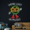 thumbnail image 3 of Handmadetneonsign We're Lost In Music Led Sign, Disco Ball Star Neon Light, Lost In Music Neon Sign, 3 of 5