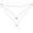 February, variant on Exquisite Non-Tarnishing Gold-Plated 925 Sterling Silver Crescent Double-Layer Necklace for Women, Three-Layer Moonstone Necklace, June Birthday Gift, Metal, Cubic Zirconia