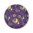 thumbnail image 2 of Kll Mardi Gras And Donuts Tire Cover,Universal Wheel Tire Cover For Trailer, Rv, Suv, Truck,Camper And Many Vehicle,(14 Inch), 2 of 8