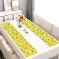 thumbnail image 2 of Yellow Cartoon Dinosaurs Leaves Pattern Summer Placemats Table Placemats Set Of 6-Linen Kitchen Washable Placemats Table Mats 11.8"x17.7" Non-Slip Heat Resistant, 2 of 5