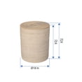 thumbnail image 7 of Kouboo Loma Round Rattan Hamper And Laundry Basket With Removable Liner, Handmade Wicker Laundry Basket With Lid, Latte, 7 of 7