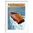 thumbnail image 2 of Art.com Lake Winnipesaukee, New Hampshire - Chris Craft Boat Art Print by Lantern Press, White Frame Wall Art, 17" x 23", 2 of 5
