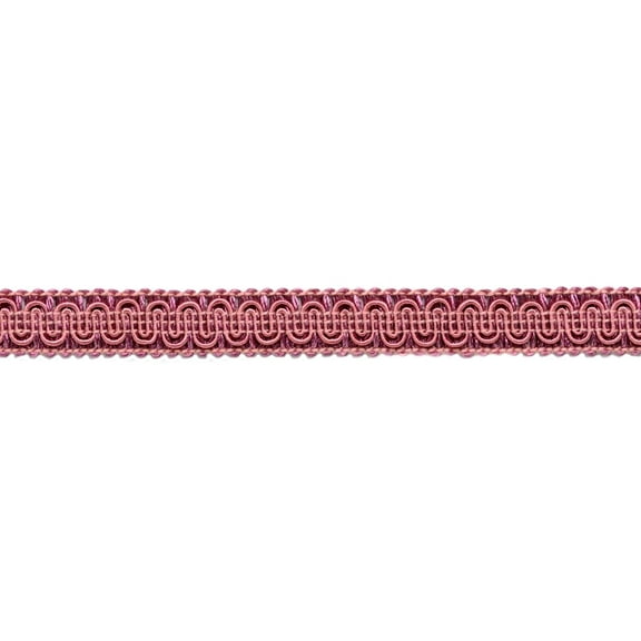 5/8" (1.5cm) Basic Solid Collection Scroll Gimp Braid Trim # 0058SG, Dusty Rose Pink #K13 (Light Rose Pink) Sold By The Yard (36"/3 ft/0.9m)
