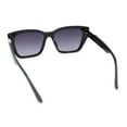 thumbnail image 4 of Womens Luxury Rhinestone Hinge Jewel Angular Butterfly Chic Sunglasses Black Silver - Smoke, 4 of 4
