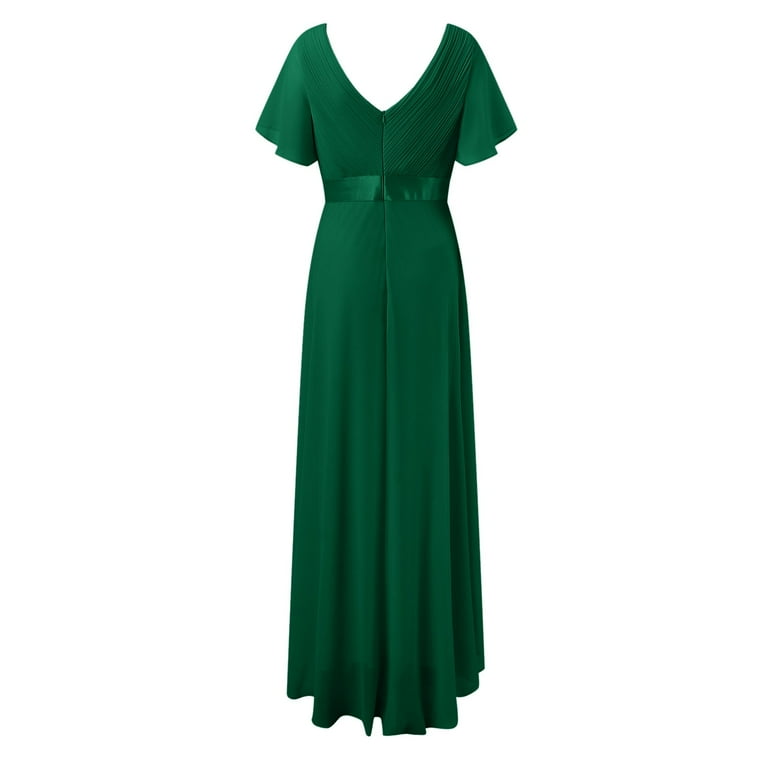 Elegant Formal Solid With Belt V Neck A Line Dresses(5 Colors) Elegant Formal Solid With Belt V Neck A Line Dresses(5 Colors)