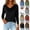 #01 Black, variant on Women's Long Sleeve Cowl Neck Sweater Pullover Turtleneck Casual Loose Sweatshirts Tunic Tops, White XL