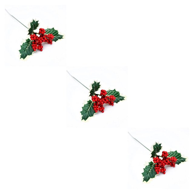 Wosthever Navidad Bayas Ramas Decorativas Vacaciones Festival Atmósferas Navidad Inserción Fondo Decoración Rama Única Type1 NO1