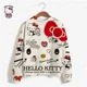 thumbnail image 2 of Sudadera con capucha con estampado de HELLO KITTY para mujer, suéter holgado con estampado de dibujos animados, moda coreana, elegante, fino, y2k, otoño, 2 of 3
