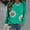 1# Mint Green cheap stuff under 5 dollars, variant on USSUMA T-Shirts for Women Trendy,Women's 3/4 Sleeve Shirts Sunflower Print Round Neck Loose Tops Comfy Soft Blouses Summer Casual Pullover
