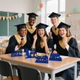 thumbnail image 4 of 4 Pack Blue 2026 Graduation Wooden Table Centerpiece – 20x17cm Graduation Party Scene Decoration Props, Class of 2026 Graduation Table Decorations, Tabletop Tray Decor for Congrats Grad, 4 of 4