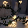thumbnail image 1 of TechWave String Lights Battery Operated Indoor With LED Light White Roses With Warm Light Long Icicle Lights Indoor Bright Rope Lights Indoor Mini String Lights 10 Ft Christmas Lights Battery Operated, 1 of 9