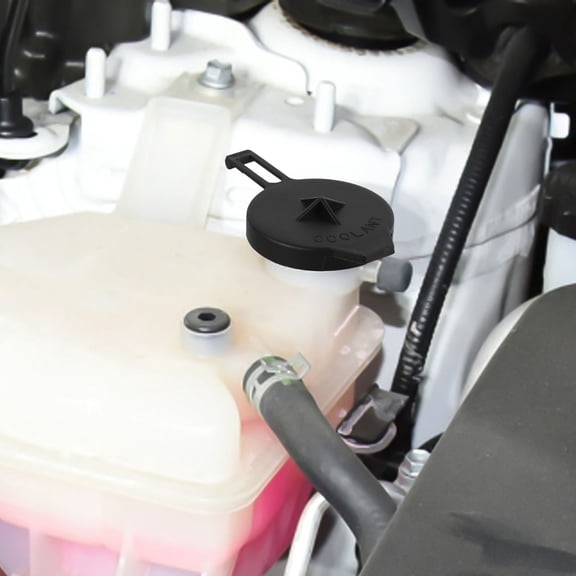 NICEXMAS Black Car Radiator Coolant Expansion Cap Leakproof Replacement Cover for Vehicle Cooling System