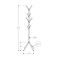 thumbnail image 4 of Monarch Specialties Coat Rack, Hall Tree, Free Standing, 8 Hooks, Entryway, 70"h, Bedroom, Metal, Grey, Contemporary, Modern, 4 of 4